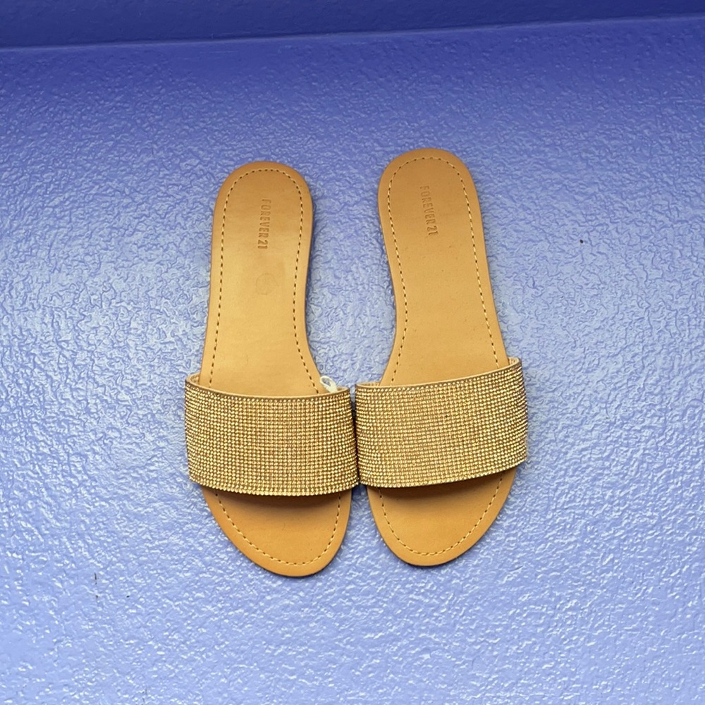 Gold sandals